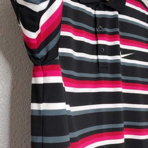 Nike Golf Tour Performance Striped Men's Polo Shirt - Picture 8 of 13